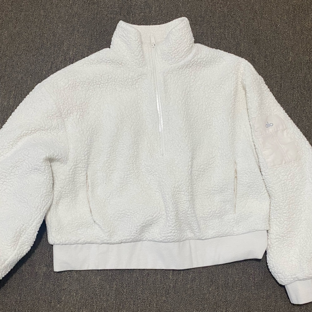 ALO Yoga White Sherpa Jacket